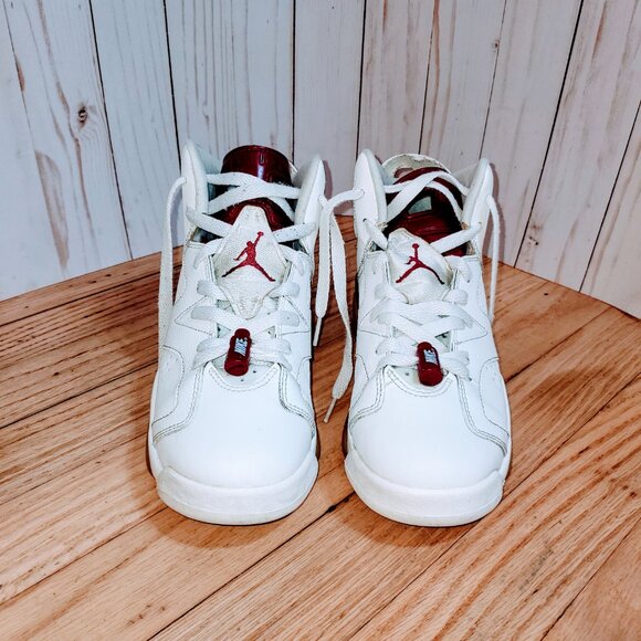 836342 115 Nike Air Jordan 6 Retro OG BG 'Maroon'  6.5Y - Picture 2 of 6